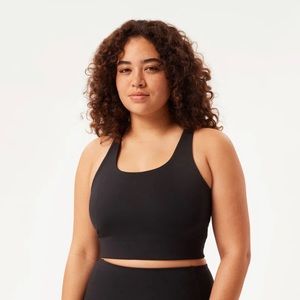 Girlfriend Collective Paloma Racerback Bra in Black